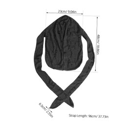 FOMIYES Stylish Pirate Hat Hats for Men Skull Cap for Men Pirate Accessories Hip Hop Cap Skull Bandana Cycling Headscarf Sports Headscarf Dark Grey Polyester