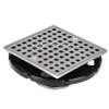 Annde 4-1/4 Square Floor Shower Drain, Shower Drain Base for