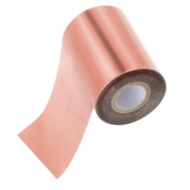 PATIKIL 3.2 x 400 ft Hot Embossing Foil, Hot Transfer Hot Embossing Paper Film Roll for Leather DIY Logo Decor Craft Package Scrapbook, Rose Gold