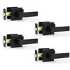 Estmoon 4 Pack Passage Door Knobs - Black Door Handle