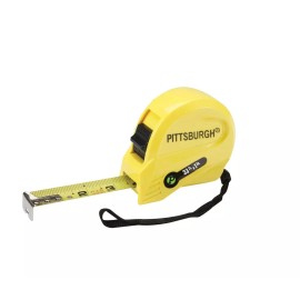 PITTSBURGH 33 Ft. X 1 In. QuikFind Tape Measure, High Strength ABS Plastic Case