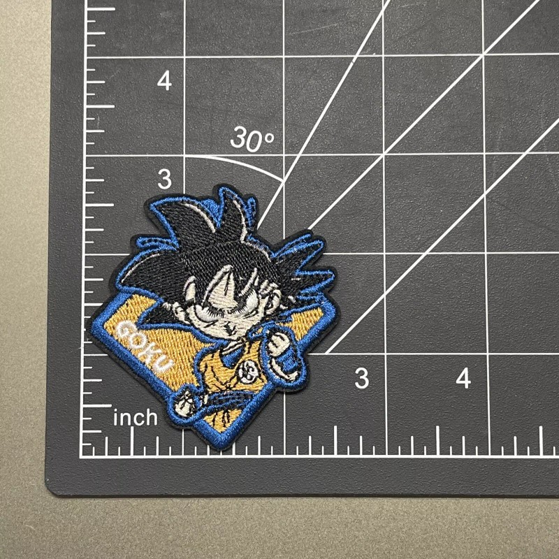 Dragon Ball Z Kid Goku Embroidered Iron On Patch 2.75x2.75