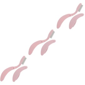 FOMIYES 3sets Elegant Angled Eyebrow Brush Metal Lash Comb Set for Women Men Portable Eyebrow Grooming Tools for Daily Makeup 2pcs*3