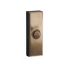 Craftmade PB5011-SB Surface Mount Rectangular Lighted LED Door Bell Push Button, 3" H x 1"W, Satin Brass