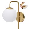 Nordic Modern E27 Glass Ball LED Wall Light Frosted Texture