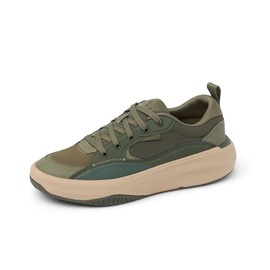 Reef Men's Fanning Shoe, Lightweight, Cushion Footbed, Bottle Opener, Olive/Tan, 11