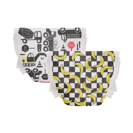 The Honest Company Clean Conscious Diapers | Plant-Based, Sustainable | Big Trucks + So Bananas | Club Box, Size 5 (27+ lbs), 44 Count