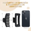 8 Piezas Pinzas para Cabello Rectangulares, Multicolor (Pack 2)