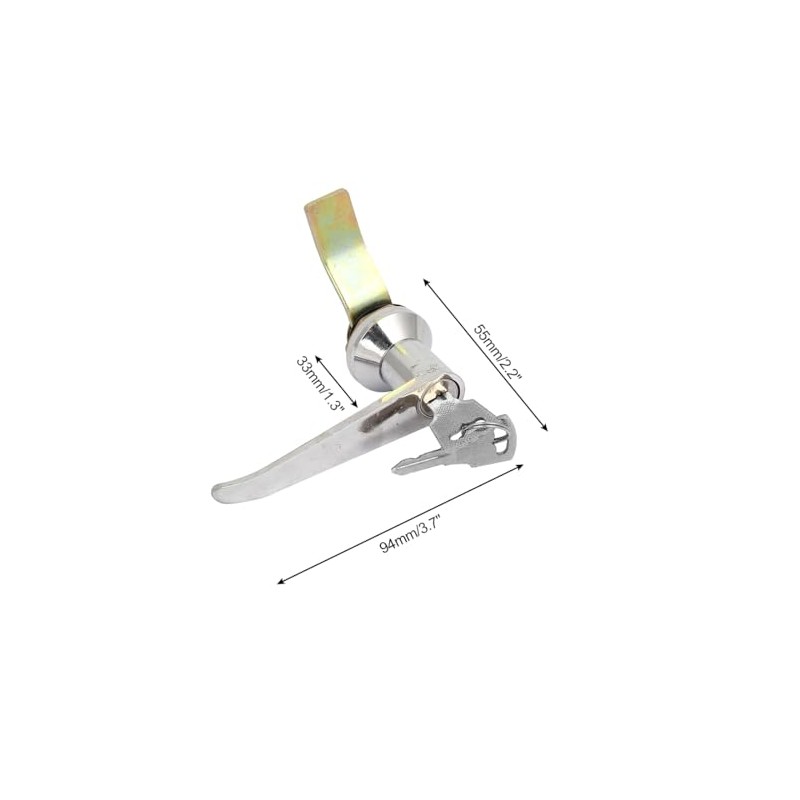 Sourcingmap Mailbox Cabinet Metal Keyed Security Handle Latch Cam Lock