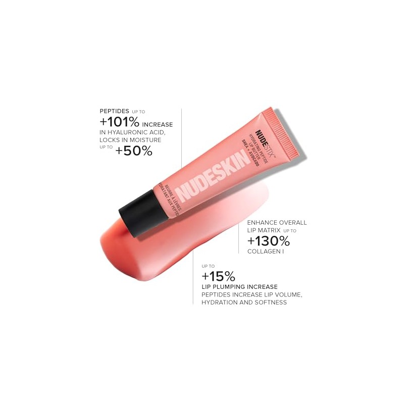 NUDESTIX Hydrating Peptide Lip Butter – Glossy Lip Balm with