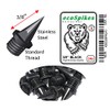 ecoSpikes 3/8 inch (9 mm) Black Steel Track and Cross