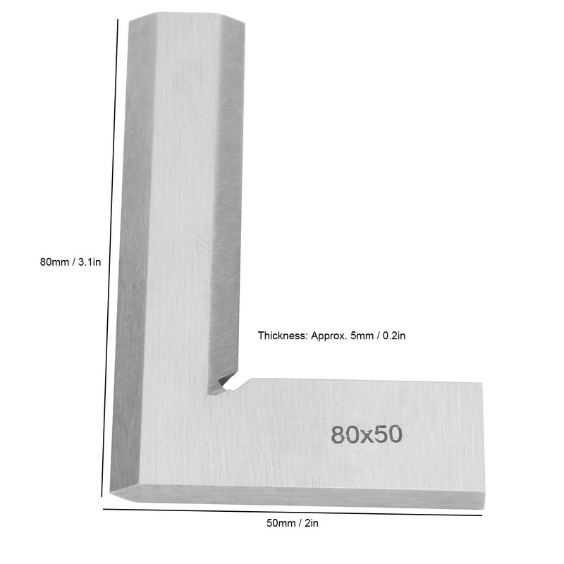 Knife Edge Ruler Stainless Steel Engineer Right Angle Angle Detecting