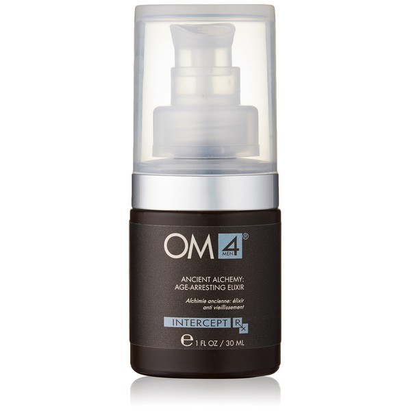 Organic Male OM4 Intercept: Ancient Alchemy Age-Arresting Elixir Serum - Featuring Hyaluronic Acid and Vitamin C to nourish and hydrate all mens skin types