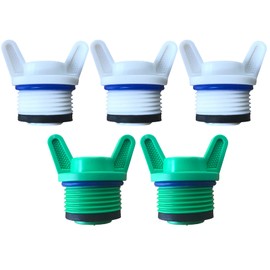 FUATY 3/4” NPT Plug, Male Thread PPR Pipe Plugs and Caps Garden Irrigation Tubing Stopper Drain Plug Compatible with RV Irrigation Water Supply Lines