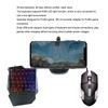 One Handed Gaming Keyboard Mouse Converter Wired 35 Keys Backlit