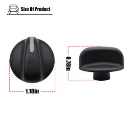 LXROAR01 AC Heater Control Knob Compatible with Jeep Wrangler 1997 1998 Year, Blower Fan knob for 4882790