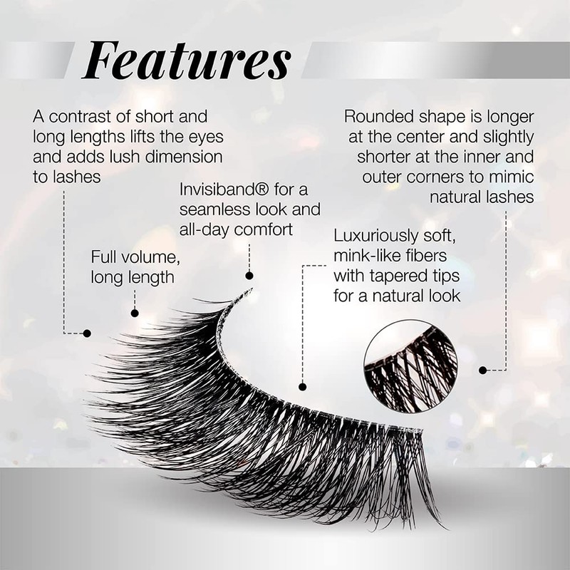 Ardell 3D Faux Mink Lashes 863 – Multi-Dimensional Lashes Natural