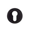 Carlisle Brass Matt Black 51mm Euro Profile Round Cylinder Escutcheon