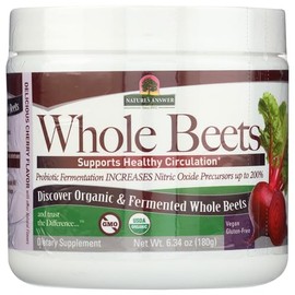Nature's Answer Whole Beet Root Powder-Organic & Fermented - Super Great Tasting Cherry Flavor