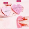Heart Shaped Facial Sponge, Compressed Face Wash Pad, Exfoliating Facial