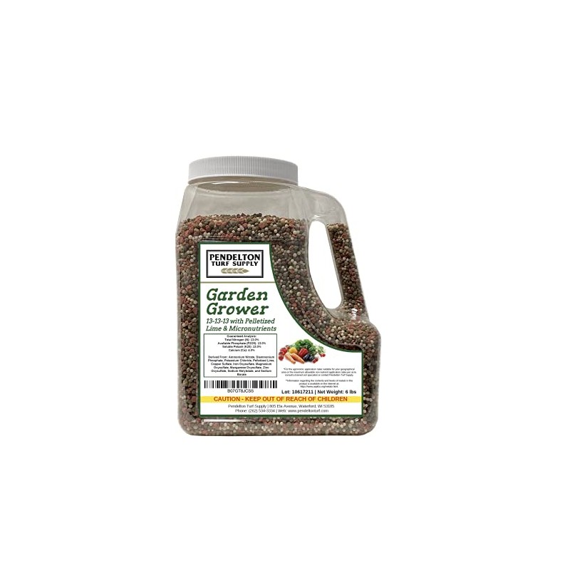 13-13-13 Garden Grower Fertilizer with Pelletized Lime and Micronutrients (6
