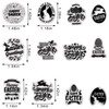 Easter Words Clear Rubber Stamps for Card Making Decorative Easter