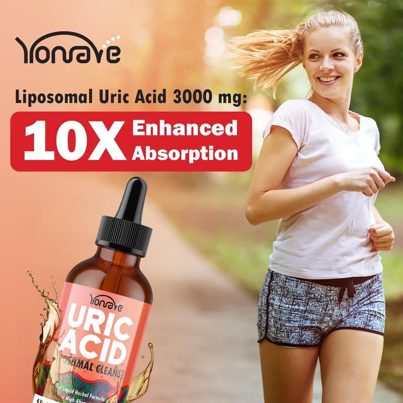 Liposomal Uric Acid Drops, Tart Cherry Supplement with Celery Seed