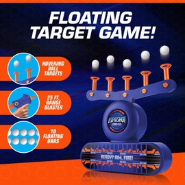 USA Toyz AstroShot Zero GS Shooting Games for Kids - Nerf Compatible Floating Ball Targets for Shooting with Foam Blaster Toy Gun, 10 Floating Ball, 10 Foam Darts, and 5 Flip Targets