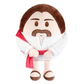 SuzziPals 14 Inches Jesus Plush Doll, Jesus Christ Stuffed Plush Pillow, Cute Pillows for Squish, Jesus Pillow Plush Christian Toys, Classic Religious Savior Jesus Plushie Christian Gifts for Kids