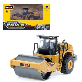 Gemini&Genius Road Roller Toy for Kids, Construction Vehicle Articulated Truck Engineering Alloy Model Toys for Kids and Decoration for House (1:60 Scale Die-cast)
