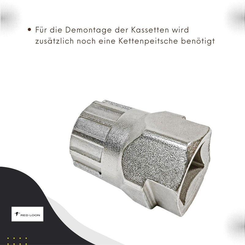 Red Loon Bicycle cassette puller sprocket mounting for Shimano HG