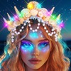 JONKY Light Up Mermaid Crown and Tiaras Seashell Tiara Ocean