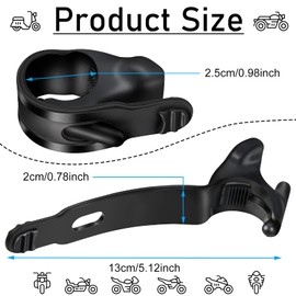 4 piezas ABS - Soporte de acelerador para motocicleta, control de asistencia de crucero, manubrio negro para motocicleta, control de crucero, universal, para motocicleta, scooter