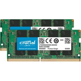 Crucial 16GB Kit (8GBx2) DDR4 3200 MT/s (PC4-25600) CL22 SR x8 Unbuffered SODIMM 260-Pin Memory - CT2K8G4SFS832A