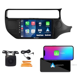Kunfine Car CarPlay Android Auto Navigation Stereo GPS Radio Reverse Camera Display 9" IPS Touchscreen Headunit Tablet Pad Media Player for Kia Rio 2015-2018 RHD, if Applicable Quad Core 4G+64G