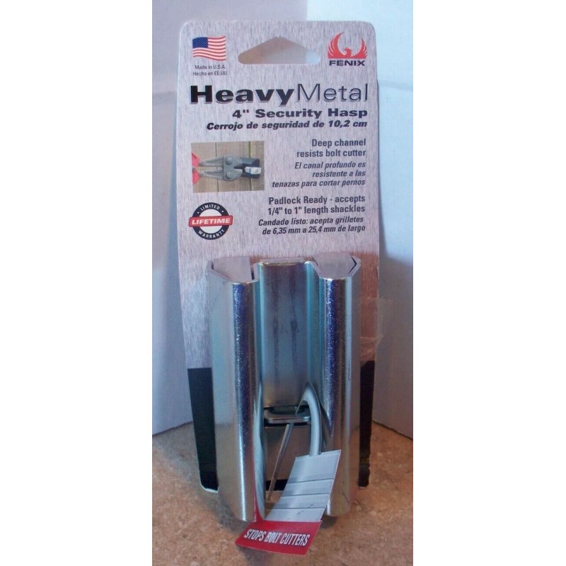 Fenix NEW Fenix Heavy Metal Security Hasp 4" Zinc Plated