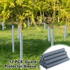Nuenen 12 Pcs Corrugated Tree Guards, Long 15.75 Inch Diameter