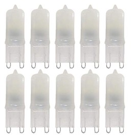 Lxcom Lighting G9 LED Dimmable Bulb 1W LED Corn Light Bulbs 10W Equivalent Warm White 3000K G9 Bi-Pin Base LED Halogen Replacement Bulbs, AC 120V(10 Pack)