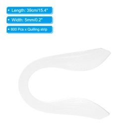 PATIKIL Quilling Strips Paper 600pcs 5mm 39cm Origami Paper Quilling Kits for Art DIY Hand Craft Christmas, White