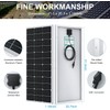 Hoysicy Solar Panel Kit 20W 12V Monocrystalline,Battery Maintainer +10A Solar