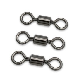 BLUEWING High Strength Fishing Swivels Barrel Rolling Bearing Snap Connector for Saltwater Freshwater Fishing, 50pcs, 209lbs