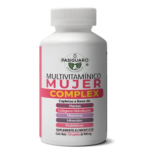 Multivitamnico Mujer Complex 120 Capletas De 900 Mg Pasiguaro -
