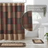 VHC Brands, Maisie Patchwork Shower Curtain, Tan, 72x72