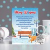 DPKOW Dog Christmas Card Keyring Gifts, Funny Christmas Card from
