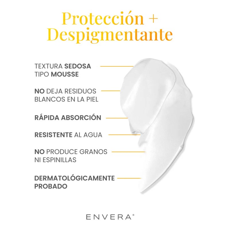 Protector Solar Despigmentante Fps Uva Uvb 50ml Envera
