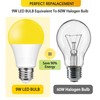 Baczao Dusk to Dawn Yellow Bug Light Bulbs Outdoor, 9W