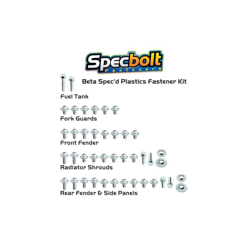 BETA Specific SPECBOLT ZINC SPEC 2 Stroke Race Bolt KIT