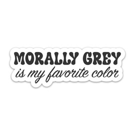 3PCs Morally Grey is My Favorite Color Sticker, Reading Spicy Book Sticker for Readers, Bookish Vinyl Waterproof Stickers for Laptop Kindle Water Bottle Notebook Decals Gifts for Book Lovers (3 in)