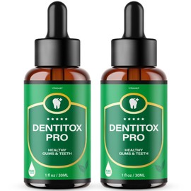 Vitavault (2 Pack) Dentitox Pro Drops for Healthy Teeth and Gums, Original Liquid Dental Health Formula