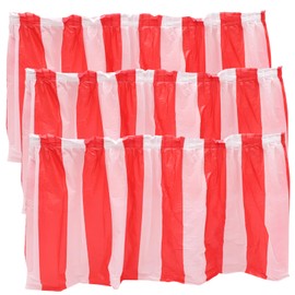Mikinona Striped Tablecloth Red White Party Table Cover Decorative for Festivals Picnic Dining Room Home Decor